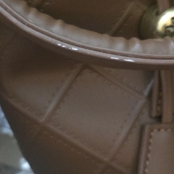 Brown Quilted Women's Bag - Picture 3 of 16